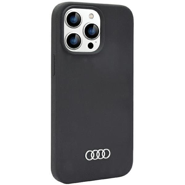 Audi iPhone 14 Pro Max Mobilskal Silicone - Svart