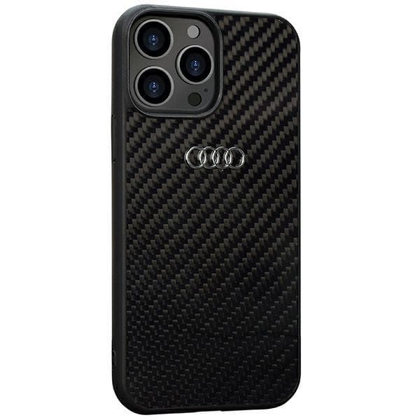 Audi iPhone 13 Pro Max Mobilskal Carbon Fiber - Svart