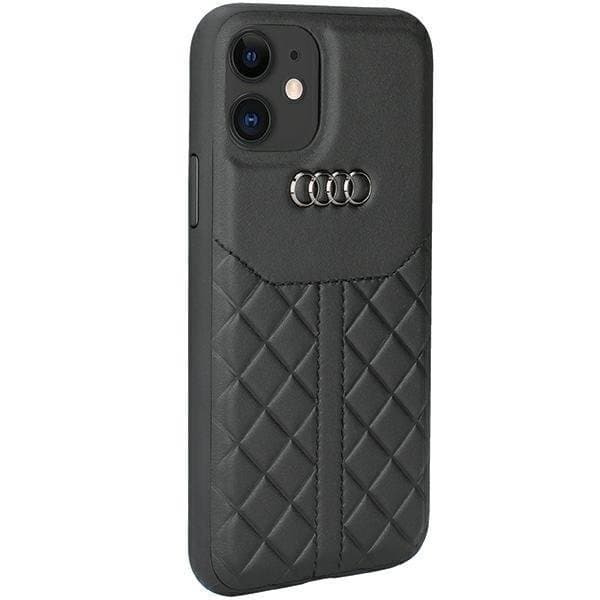 Audi iPhone 12/12 Pro Mobilskal Äkta Läder - Svart
