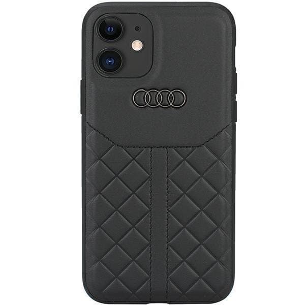 Audi iPhone 12/12 Pro Mobilskal Äkta Läder - Svart