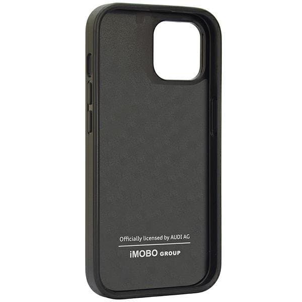 Audi iPhone 14 Mobilskal Carbon Fiber Stripe - Svart
