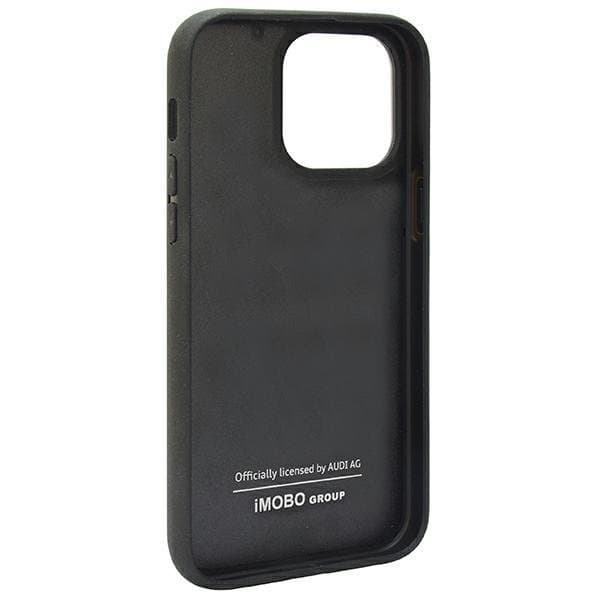 Audi iPhone 14 Pro Mobilskal Carbon Fiber Stripe - Svart