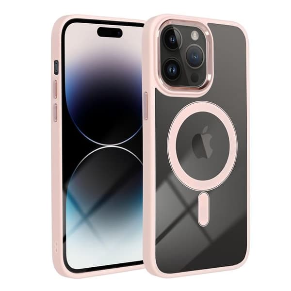 iPhone 14 Pro Max Mobilskal Magsafe Color Edge - Rosa