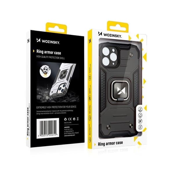 Wozinsky iPhone 14 Pro Max Mobilskal Ringhållare Armor - Blå