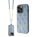 Miniatyrbild 2 av 11: Guess iPhone 14 Pro Max Mobilskal Crossbody Metall Logo - Blå