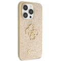 Miniatyrbild 3 av 11: Guess iPhone 13 Pro/13 Mobilskal Glitter Script Big - Guld