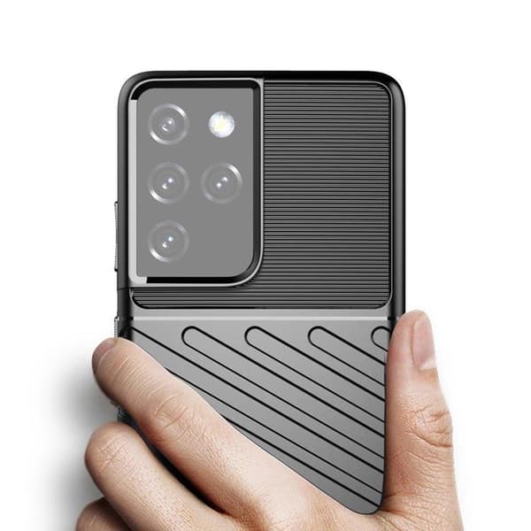 Galaxy S23 Ultra Skal Thunder Armor Silicone - Svart