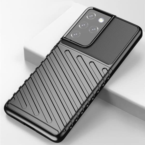 Galaxy S23 Ultra Skal Thunder Armor Silicone - Svart