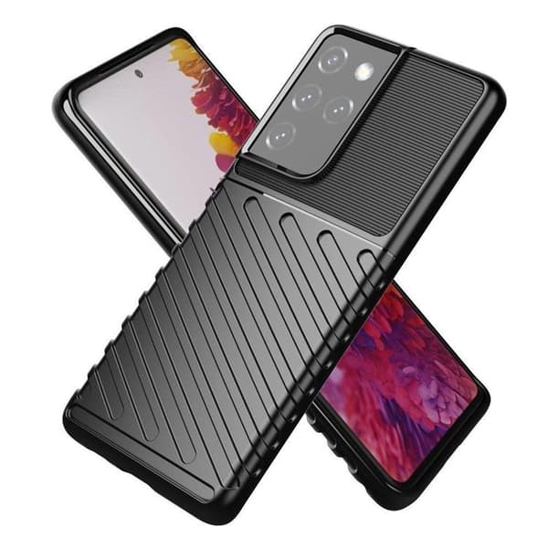 Galaxy S23 Ultra Skal Thunder Armor Silicone - Svart