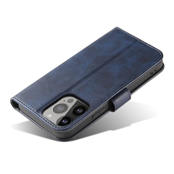 iPhone 15 Plånboksfodral Magnet Stativ - Blå
