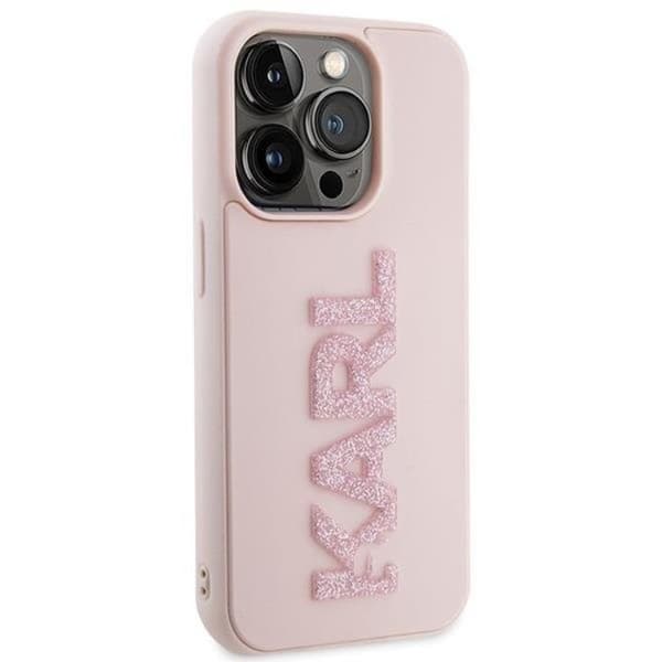 Karl Lagerfeld iPhone 15 Pro Max Mobilskal 3D Glitter Logo
