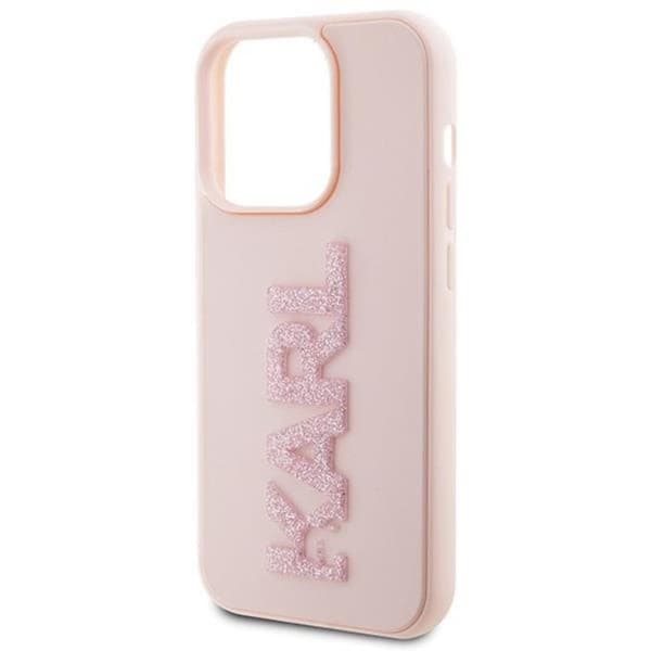 Karl Lagerfeld iPhone 15 Pro Max Mobilskal 3D Glitter Logo