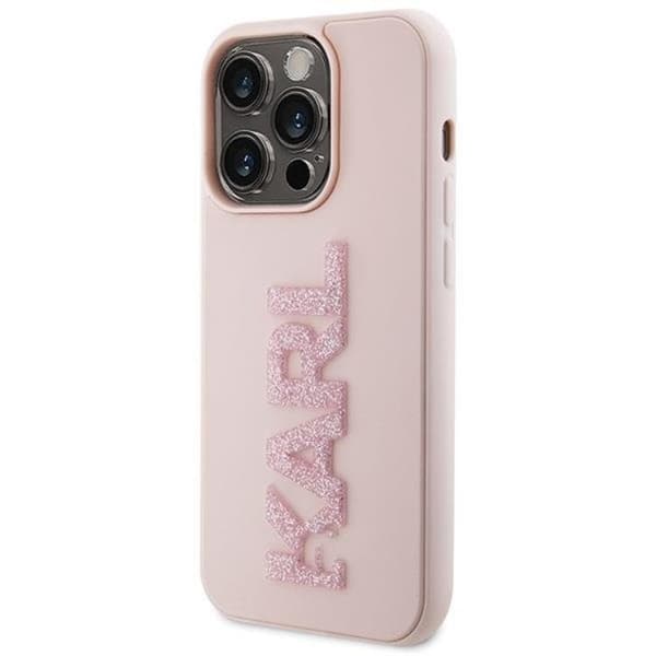 Karl Lagerfeld iPhone 15 Pro Max Mobilskal 3D Glitter Logo