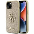 Miniatyrbild 1 av 8: Guess iPhone 15 Mobilskal Glitter Script Big - Guld