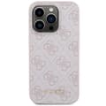 Miniatyrbild 3 av 8: Guess iPhone 15 Pro Mobilskal Metall Gold Logo - Rosa