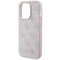 Miniatyrbild 6 av 8: Guess iPhone 15 Pro Mobilskal Metall Gold Logo - Rosa