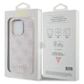 Miniatyrbild 8 av 8: Guess iPhone 15 Pro Mobilskal Metall Gold Logo - Rosa
