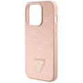 Miniatyrbild 7 av 8: Guess iPhone 15 Pro Max Mobilskal Croco Triangle Metal Logo