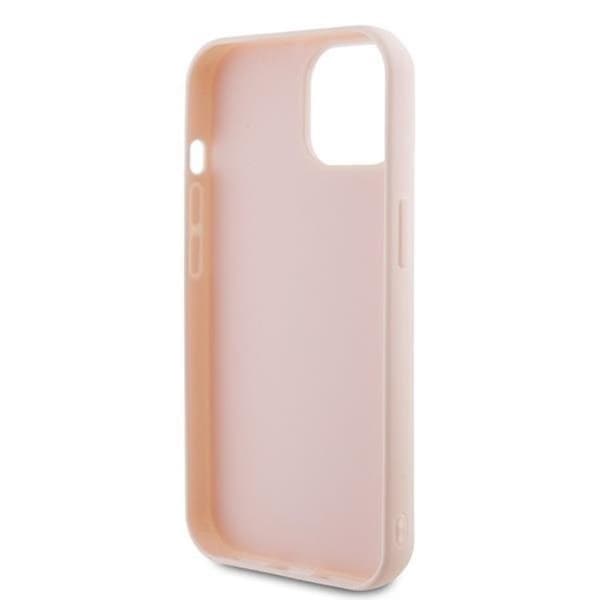 Karl Lagerfeld iPhone 15 Mobilskal 3D Glitter Logo - Rosa
