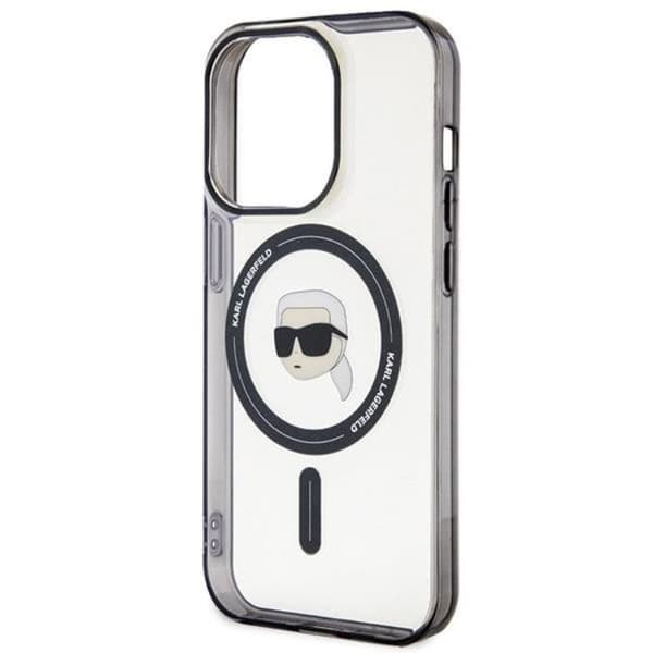 Karl Lagerfeld iPhone 15 Plus Mobilskal Magsafe IML Karl`s Head