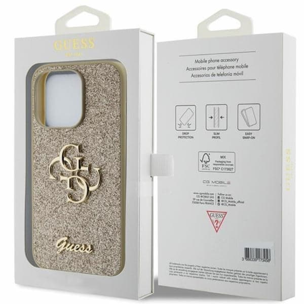Guess iPhone 15 Pro Max Mobilskal Glitter Script Big 4G