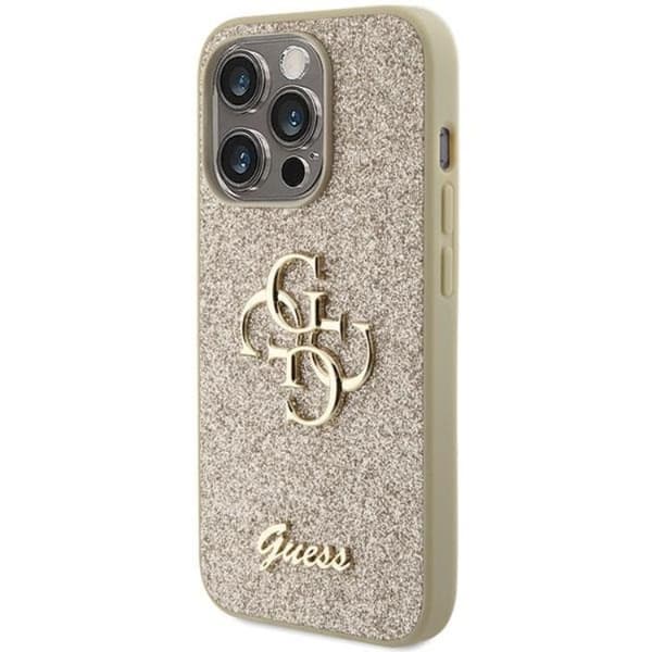 Guess iPhone 15 Pro Max Mobilskal Glitter Script Big 4G