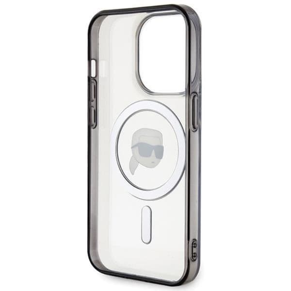 Karl Lagerfeld iPhone 15 Pro Mobilskal Magsafe IML Karl`s Head
