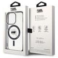 Miniatyrbild 8 av 8: Karl Lagerfeld iPhone 15 Pro Mobilskal Magsafe IML Karl`s Head