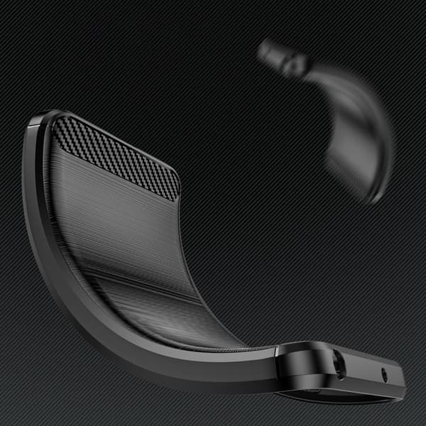 Honor Play 40 Plus/Honor X7a Mobilskal Carbon Silikon - Svart