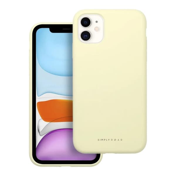 Roar iPhone 11 Mobilskal Roar Cloud Skin - Ljusgul