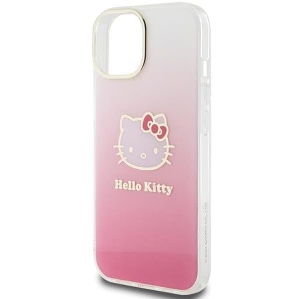 Hello Kitty iPhone 15 Mobilskal IML Gradient Electrop Kitty Head