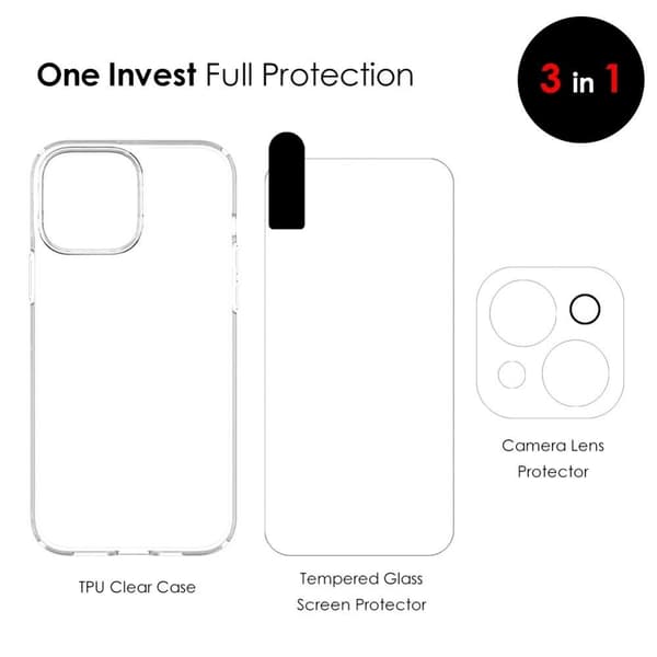[4in1] Boom Startpaket till iPhone 14 - Svart