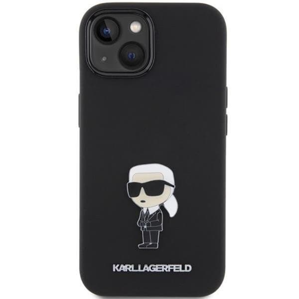 KARL LAGERFELD iPhone 15 Mobilskal Ikonik Metal Pin