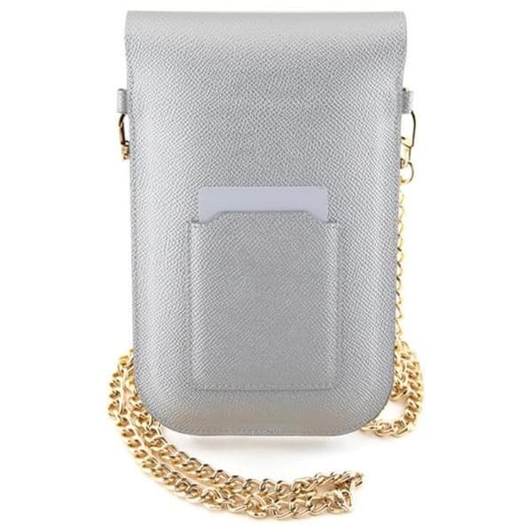 Hello Kitty Halsbandsfodral Läder Metal Logo Chain - Silver