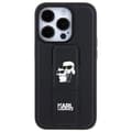 Miniatyrbild 3 av 8: KARL LAGERFELD iPhone 14 Pro Mobilskal Gripstand Saffiano Pins