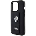 Miniatyrbild 6 av 8: KARL LAGERFELD iPhone 14 Pro Mobilskal Gripstand Saffiano Pins