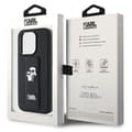 Miniatyrbild 8 av 8: KARL LAGERFELD iPhone 14 Pro Mobilskal Gripstand Saffiano Pins