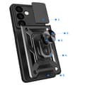 Miniatyrbild 4 av 11: Galaxy S24 Mobilskal Hybrid Armor Camshield - Svart