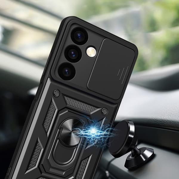 Galaxy S24 Mobilskal Hybrid Armor Camshield - Svart