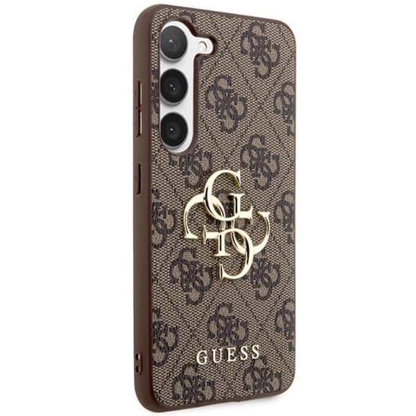 Guess Galaxy S24 Mobilskal Big Metall Logo - Brun