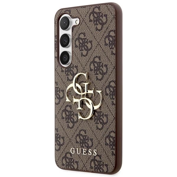 Guess Galaxy S24 Mobilskal Big Metall Logo - Brun