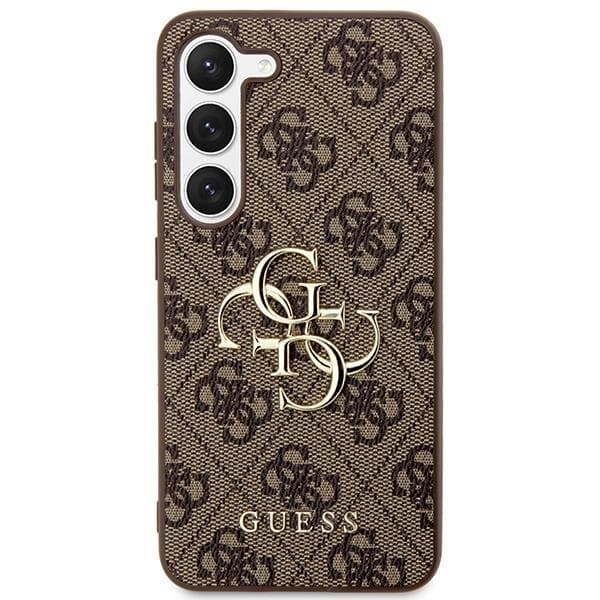 Guess Galaxy S24 Mobilskal Big Metall Logo - Brun