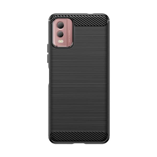 Nokia C32 Mobilskal Carbon Silikon - Svart