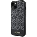 Miniatyrbild 3 av 11: Guess iPhone 15/14/13 Mobilskal MagSafe GCube Stripes - Svart