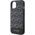 Miniatyrbild 10 av 11: Guess iPhone 15/14/13 Mobilskal MagSafe GCube Stripes - Svart