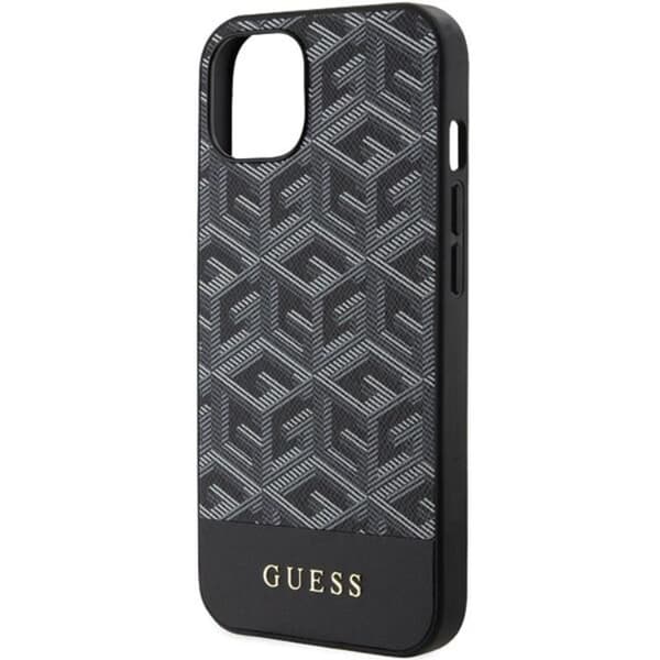 Guess iPhone 15/14/13 Mobilskal MagSafe GCube Stripes - Svart