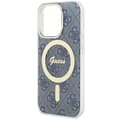Miniatyrbild 3 av 11: Guess iPhone 15 Pro Max Mobilskal Magsafe IML - Blå