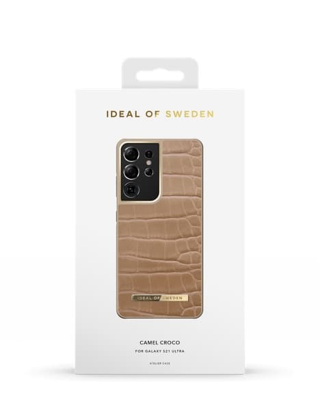 Ideal of Sweden Atelier Case Galaxy S21 Ultra Camel Croco