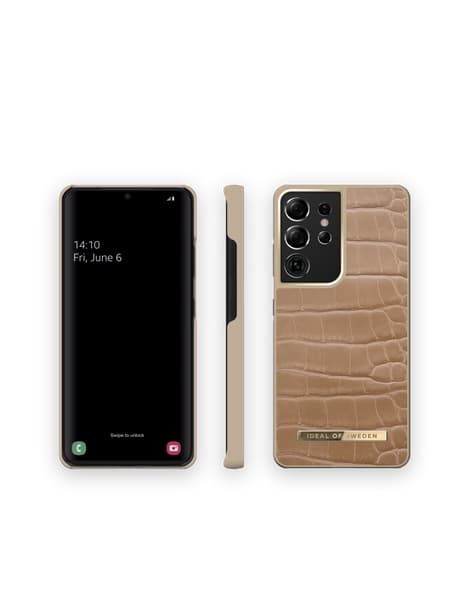 Ideal of Sweden Atelier Case Galaxy S21 Ultra Camel Croco