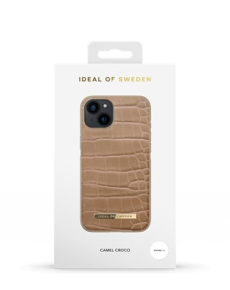 Ideal of Sweden Atelier Case iPhone 13 Camel Croco